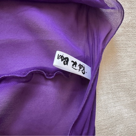 Purple Ruffled Blouse - Picture 4 of 4